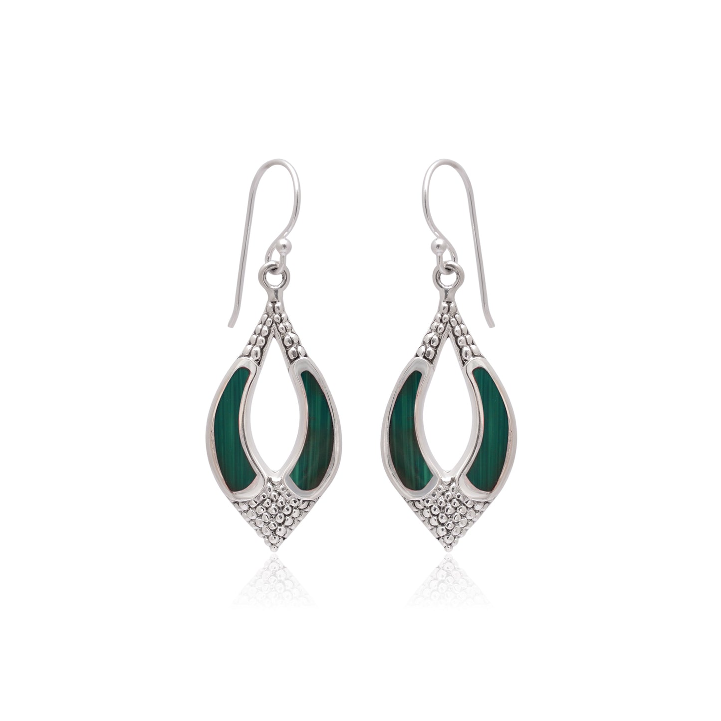 925 Sterling Silver Mother of Pearl Leaf Dangle Earrings for Women