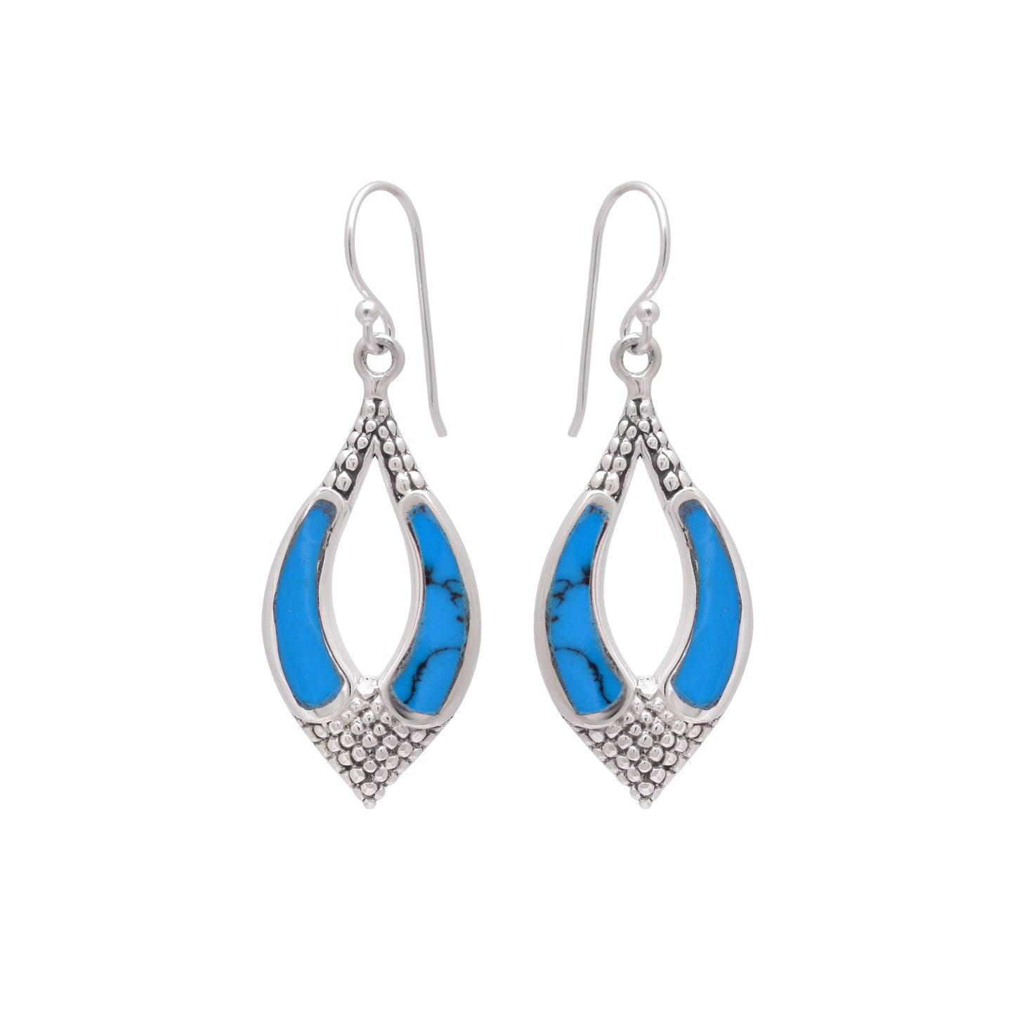 925 Sterling Silver Mother of Pearl Leaf Dangle Earrings for Women