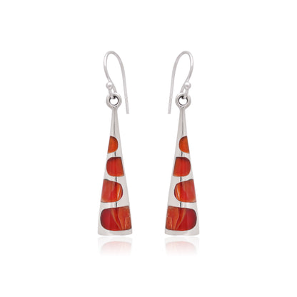 925 Sterling Silver Triangle Earrings Dangle For Women
