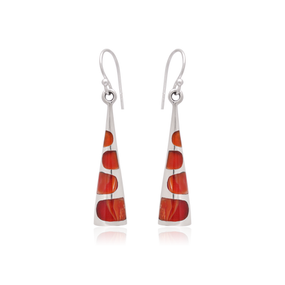 925 Sterling Silver Triangle Earrings Dangle For Women