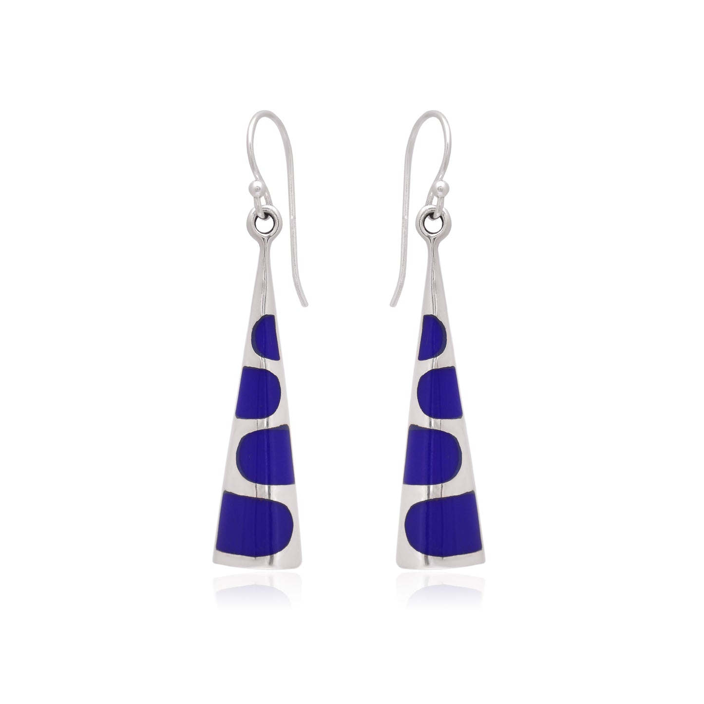 925 Sterling Silver Triangle Earrings Dangle For Women