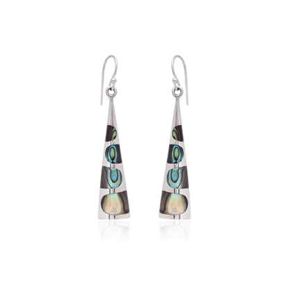 925 Sterling Silver Triangle Earrings Dangle For Women