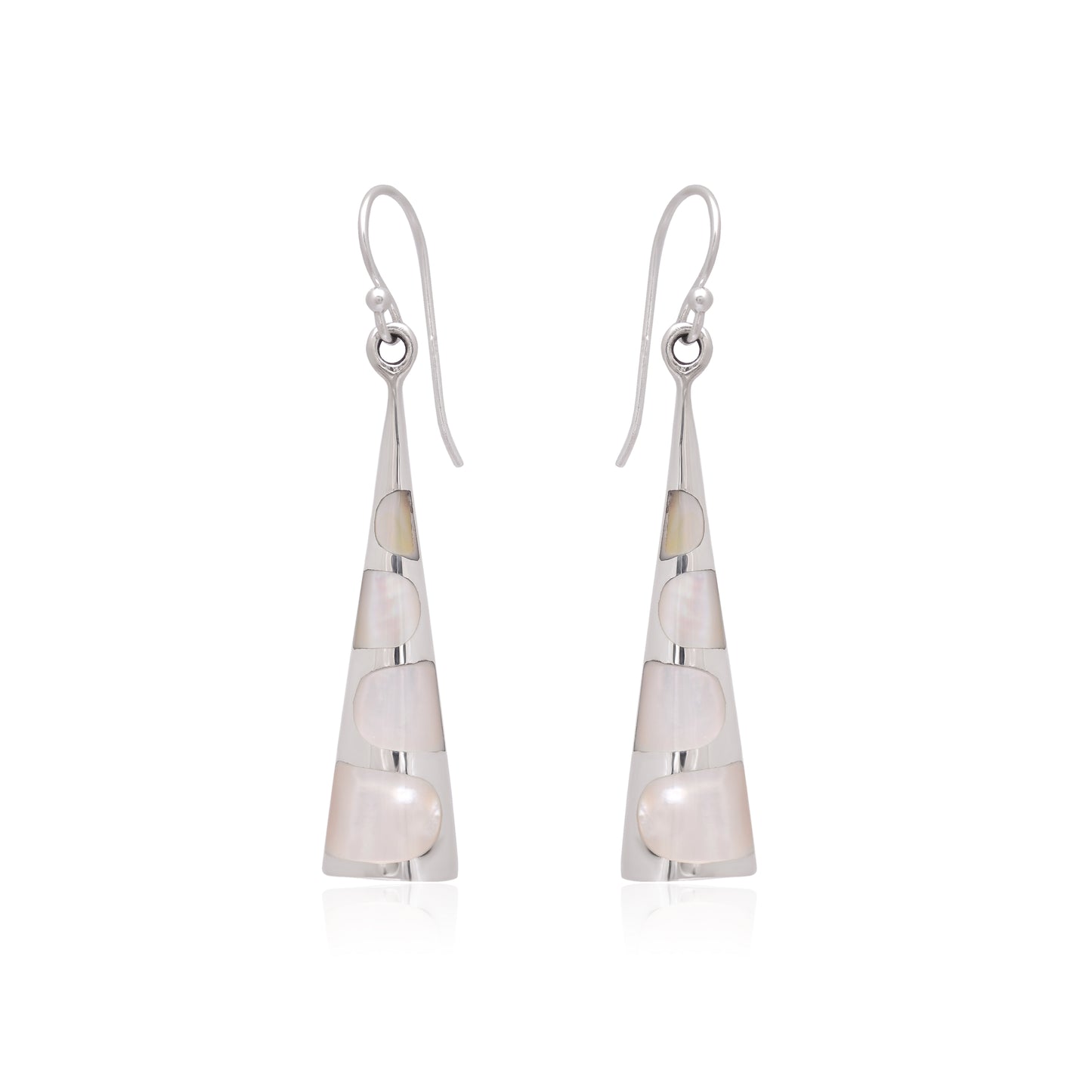 925 Sterling Silver Triangle Earrings Dangle For Women