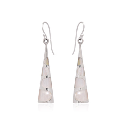 925 Sterling Silver Triangle Earrings Dangle For Women