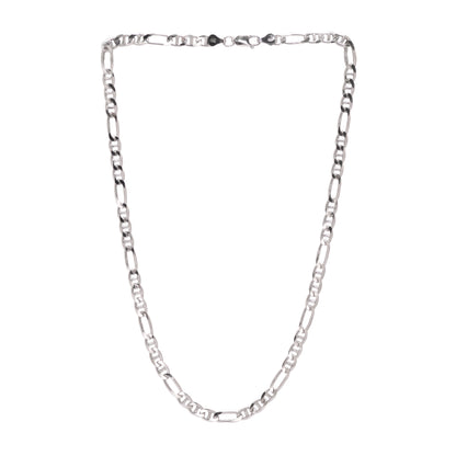 925 Sterling Silver Figaro Link Chain For Men