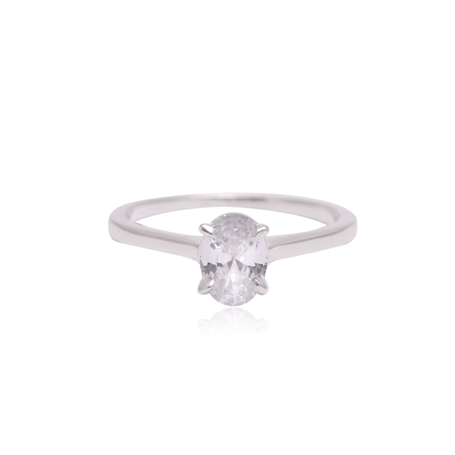 925 Sterling Silver Solitaire Ring For Women
