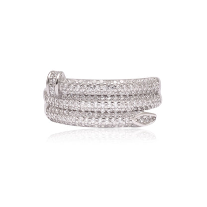 925 Sterling Silver Wrap Ring For Women