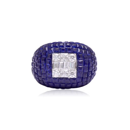 925 Sterling Silver Cocktail Ring For Women Adjustable