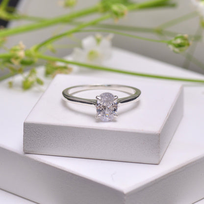 925 Sterling Silver Solitaire Ring For Women