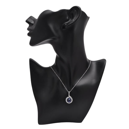 925 Sterling Silver Classic Pearl Pendant Necklace | Blue | Light Pink