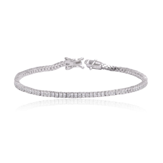 925 Sterling Silver Cubic Zircon Tennis Bracelet Women