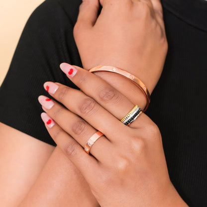 925 Sterling Silver Bangle Bracelet For Women Rose Gold | Silver