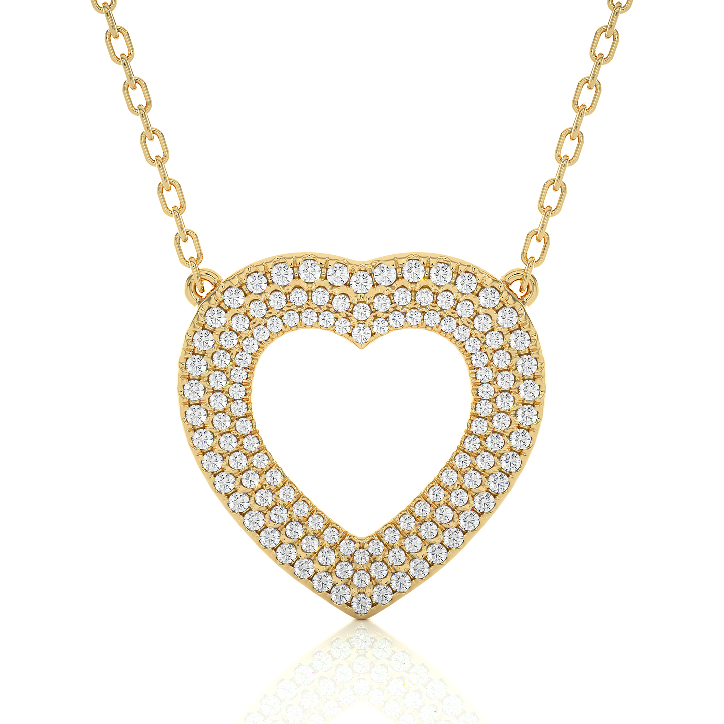 0.73Ct IGI Lab Grown Diamond Heart Pendant 14K | 18K Gold VS1/G
