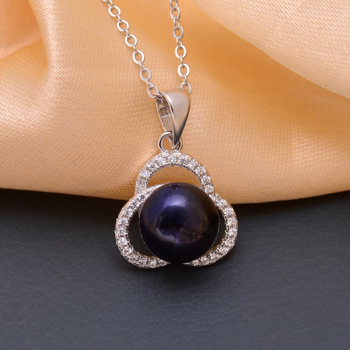 925 Sterling Silver Natural Pearl Pendant For Women