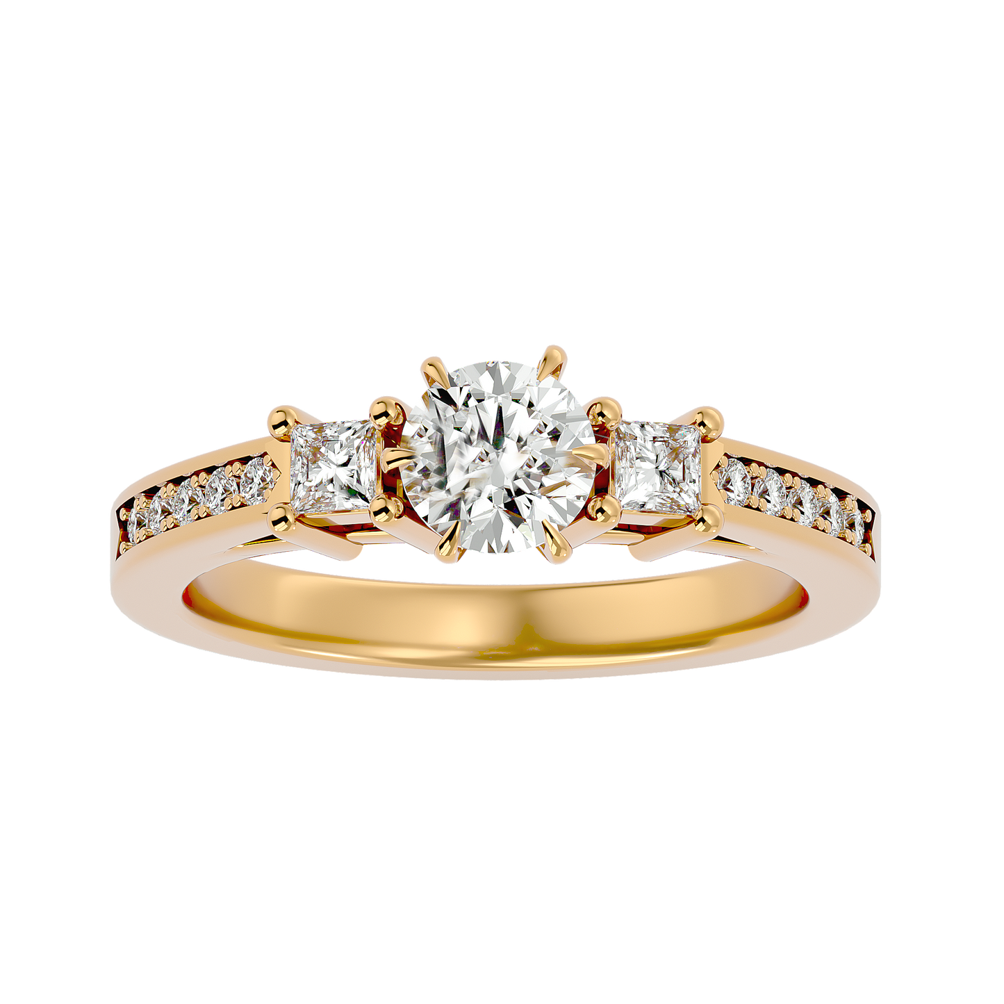 0.85Ct IGI Certified Lab Grown Diamond Engagement Ring 14K | 18K Gold VS1/G