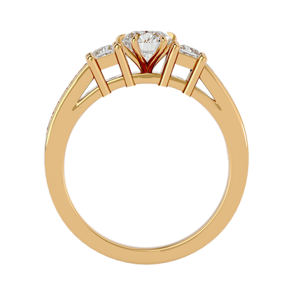 0.85Ct IGI Certified Lab Grown Diamond Engagement Ring 14K | 18K Gold VS1/G
