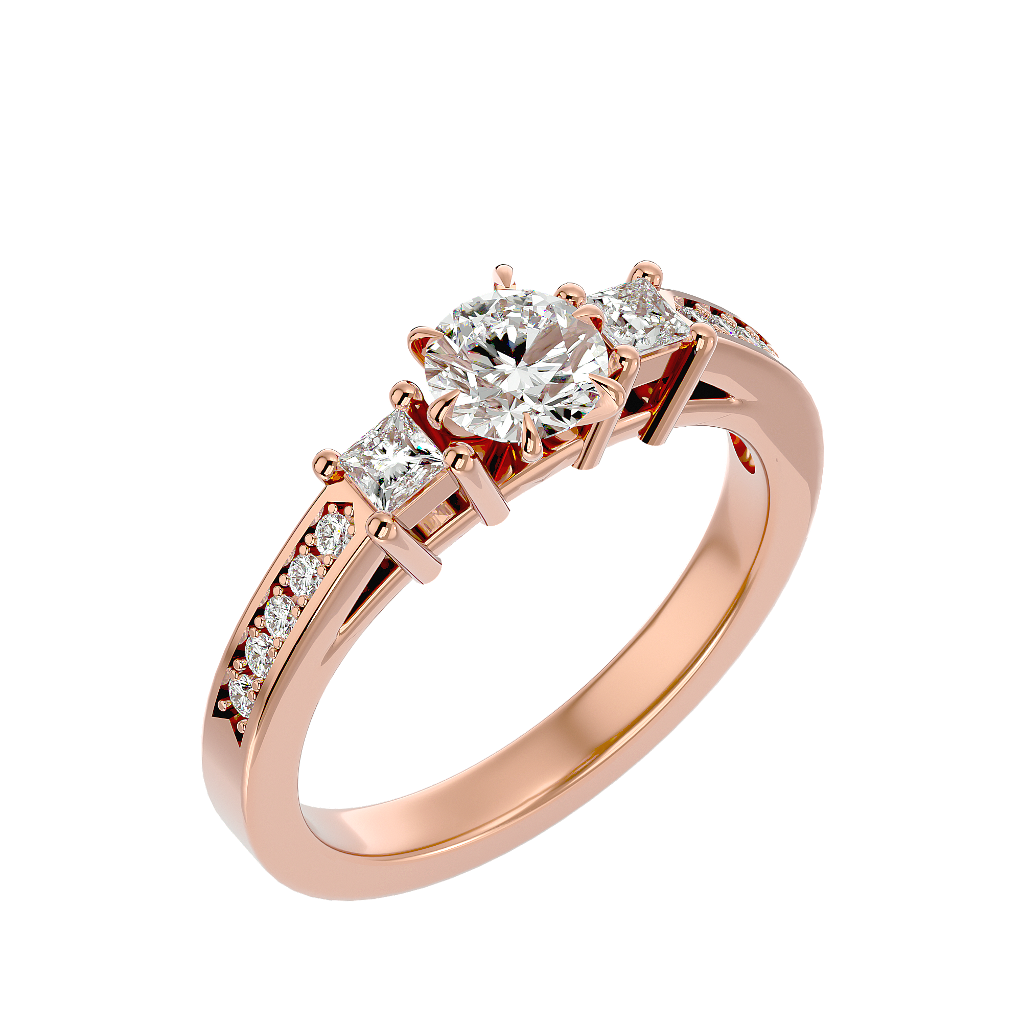 0.85Ct IGI Certified Lab Grown Diamond Engagement Ring 14K | 18K Gold VS1/G