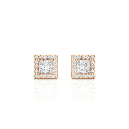 1.54Ct IGI Certified Lab Grown Diamond Stud Earrings 14K | 18K Gold VS1/G