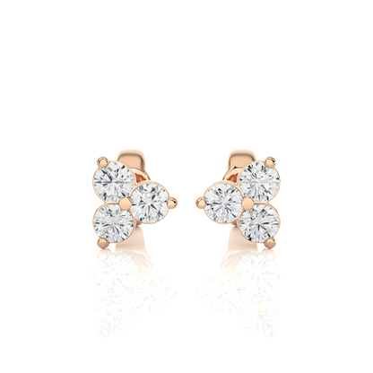 0.44Ct IGI Certified Lab Grown Diamond Stud Earrings 14K | 18K Gold VS1/G