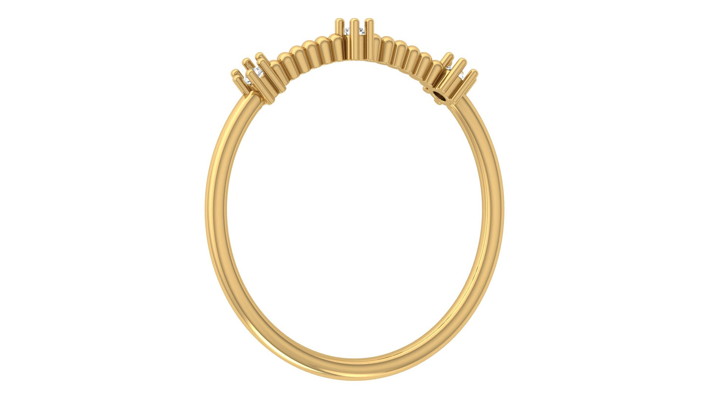0.04Ct IGI Certified Lab Grown Diamond Stackable Engagement Ring 14K | 18K Gold VS1/G