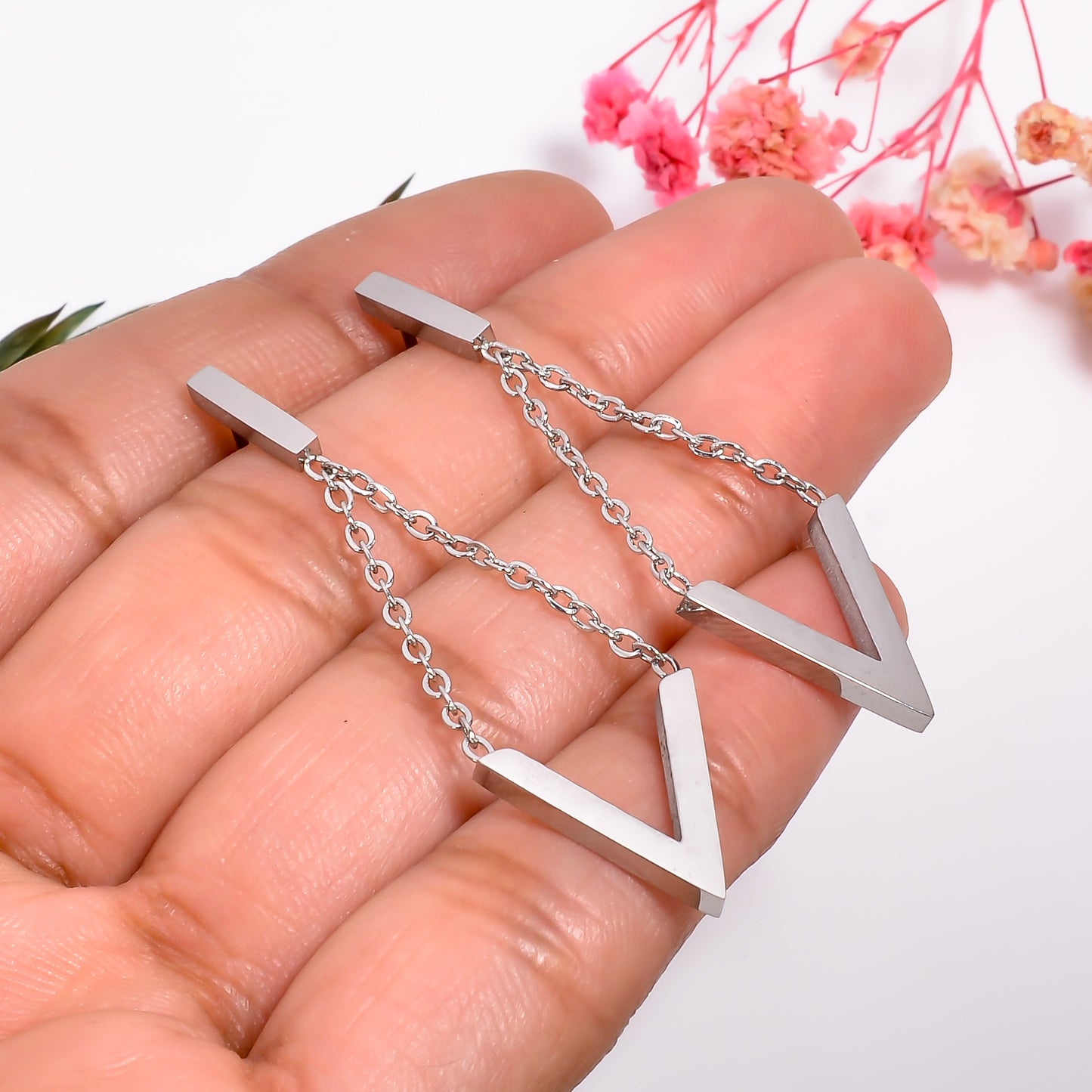 Geometric Drop Earrings for Women, Unique and Stylish drop Jewelry for Daily Wear Parties and Special Occasions, V Shape earrings for womens