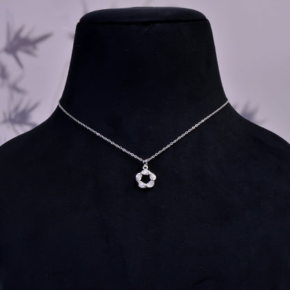 Flower Necklace, Tiny Plumeria Flower Pendant Necklace, Flower Pendant with Adjustable Chain, Women Necklace, Nature Inspired Gift for Her