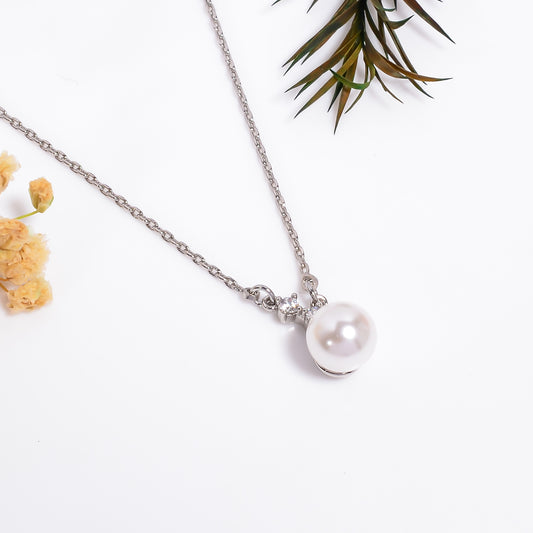 Freshwater Pearl Choker Necklace, Genuine Pearls, Dainty Pearl Necklace, Bridal Necklace, Adjustable Chain Necklace, Gift for Her