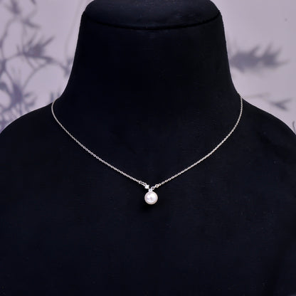 Freshwater Pearl Choker Necklace, Genuine Pearls, Dainty Pearl Necklace, Bridal Necklace, Adjustable Chain Necklace, Gift for Her