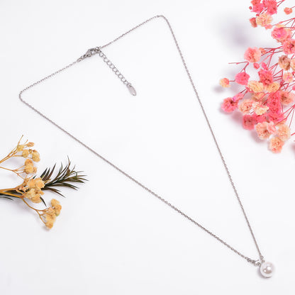 Freshwater Pearl Choker Necklace, Genuine Pearls, Dainty Pearl Necklace, Bridal Necklace, Adjustable Chain Necklace, Gift for Her