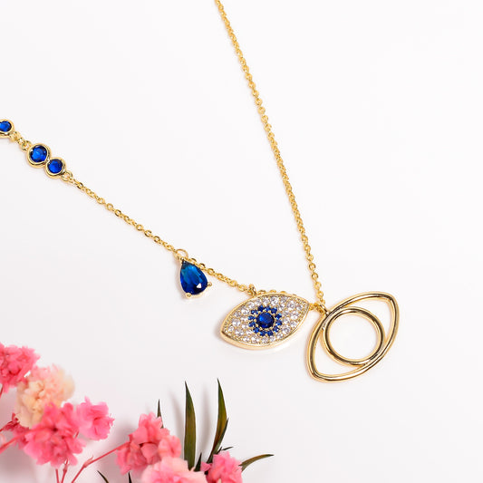 Evil Eye Necklace, Protect you and your loved ones with this Evil Eye Protection Amulet Necklace, Adjustable Chain, Gift for Her