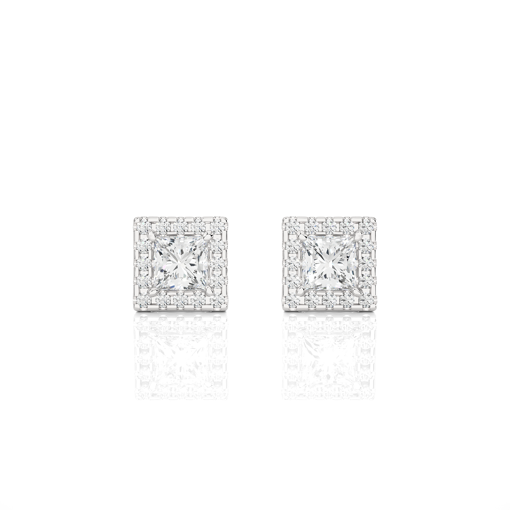 1.54Ct IGI Certified Lab Grown Diamond Stud Earrings 14K | 18K Gold VS1/G