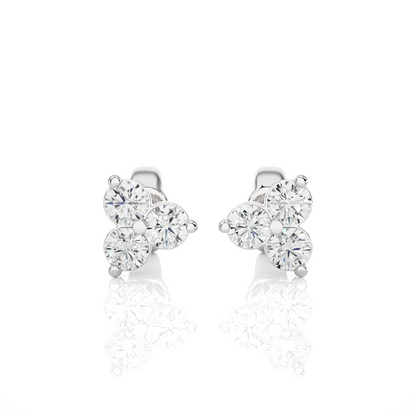 0.44Ct IGI Certified Lab Grown Diamond Stud Earrings 14K | 18K Gold VS1/G