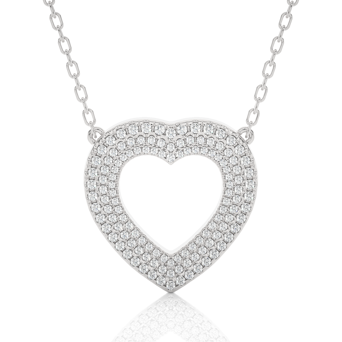 0.73Ct IGI Lab Grown Diamond Heart Pendant 14K | 18K Gold VS1/G