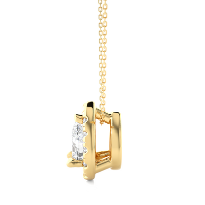 IGI VS1/G Diamond Pendants 14K | 18K Gold Lab Grown Pear Shape Women Necklace Gift