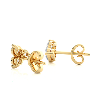 0.44Ct IGI Certified Lab Grown Diamond Stud Earrings 14K | 18K Gold VS1/G
