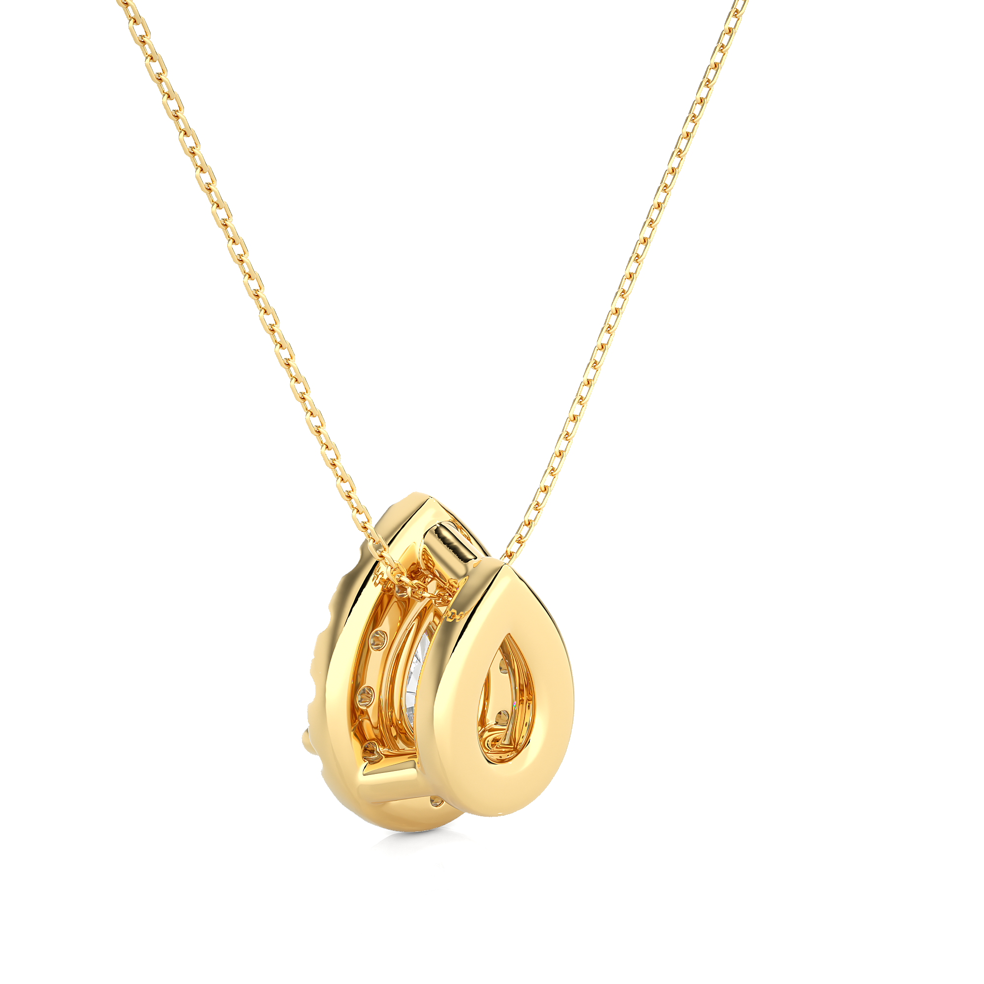 IGI VS1/G Diamond Pendants 14K | 18K Gold Lab Grown Pear Shape Women Necklace Gift
