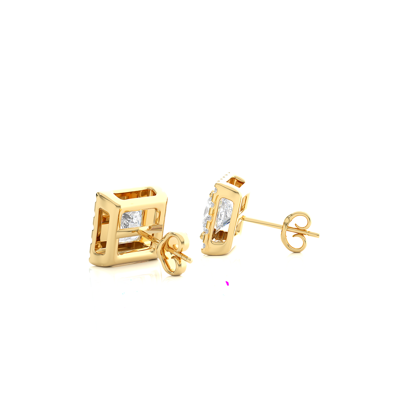 1.54Ct IGI Certified Lab Grown Diamond Stud Earrings 14K | 18K Gold VS1/G