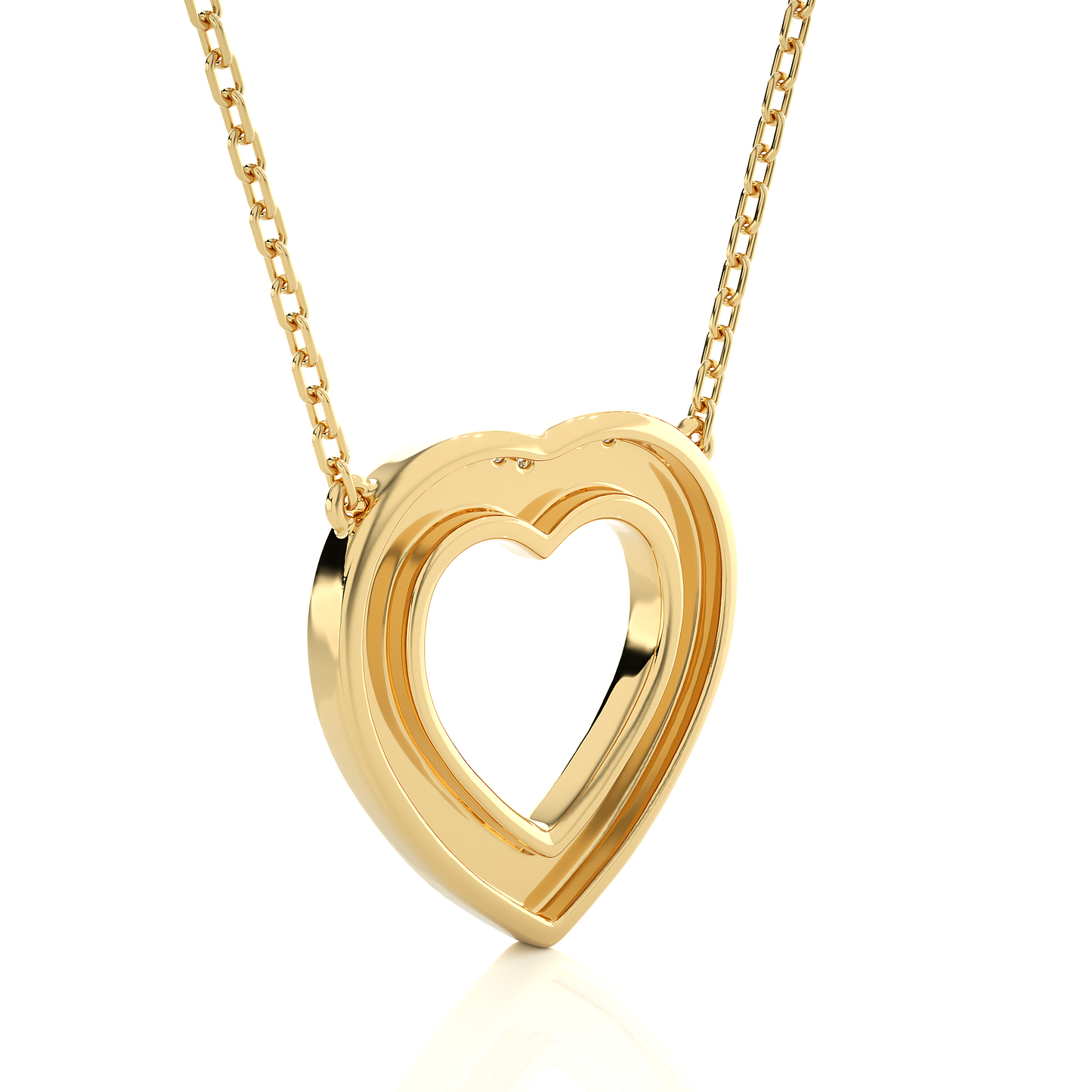 0.73Ct IGI Lab Grown Diamond Heart Pendant 14K | 18K Gold VS1/G
