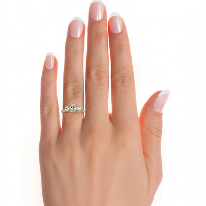 1.9 Ct IGI Certified Lab Grown Diamond Three-Stone Engagement Ring 14K | 18K Gold VS1/G