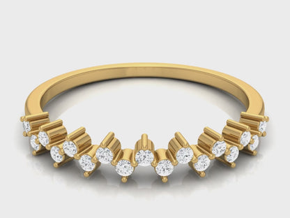 0.12Ct IGI Certified Lab Grown Diamond Cluster Engagement Ring 14K | 18K Gold VS1/G