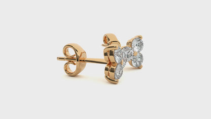 0.44Ct IGI Certified Lab Grown Diamond Stud Earrings 14K | 18K Gold VS1/G