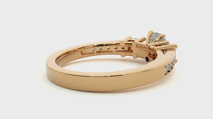 0.85Ct IGI Certified Lab Grown Diamond Engagement Ring 14K | 18K Gold VS1/G