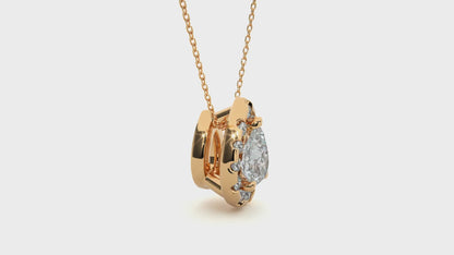 IGI VS1/G Diamond Pendants 14K | 18K Gold Lab Grown Pear Shape Women Necklace Gift
