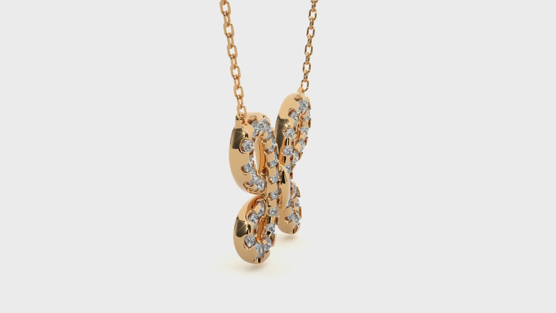  Lab Grown Diamond Butterfly Pendant 14K | 18K Gold