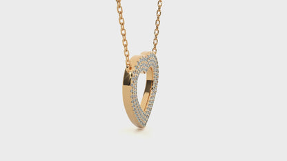 0.73Ct IGI Lab Grown Diamond Heart Pendant 14K | 18K Gold VS1/G