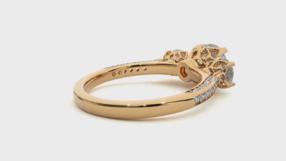 1.9 Ct IGI Certified Lab Grown Diamond Three-Stone Engagement Ring 14K | 18K Gold VS1/G