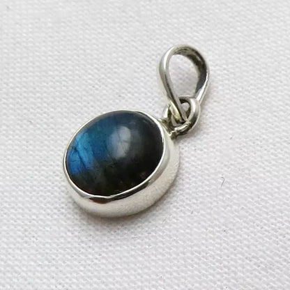 Labradorite Handmade Pendant 925 Sterling Silver Round Gemstone Women Gift Her